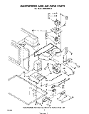 MAGNETRON AND AIR FLOW Diagram and Parts List for MW8300XL0  Whirlpool Microwave