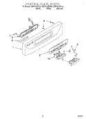 CONTROL PANEL Diagram and Parts List for KUDV24SEAL5  KitchenAid Dishwasher
