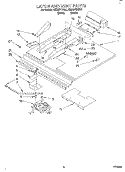 LATCH AND VENT Diagram and Parts List for KEBI271BBL1  KitchenAid Wall Oven