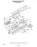 CONTROL PANEL Diagram and Parts List for RB220PXK1  Whirlpool Wall Oven