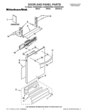 DOOR AND PANEL PARTS Diagram and Parts List for KUDS30SXSS4  KitchenAid Dishwasher