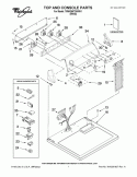 TOP AND CONSOLE PARTS Diagram and Parts List for 7MWG66725WW1  Whirlpool Dryer
