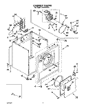 SECTION Diagram and Parts List for LE5530XSW1  Whirlpool Dryer