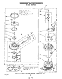 304599 PUMP AND MOTOR Diagram and Parts List for DU9700XR1  Whirlpool Dishwasher