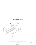 BACKGUARD Diagram and Parts List for SF305EERW4  Whirlpool Range