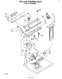 SECTION Diagram and Parts List for LE6100XSW0  Whirlpool Dryer