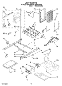 UNIT PARTS Diagram and Parts List for GD5YHAXTL02  Whirlpool Refrigerator