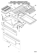 DRAWER & BROILER PARTS Diagram and Parts List for GR563LXSB1  Whirlpool Range
