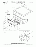 TOP AND CONSOLE PARTS Diagram and Parts List for 7MWGD9270XL1  Whirlpool Dryer