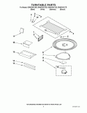 TURNTABLE PARTS Diagram and Parts List for GMH5184XVQ0  Whirlpool Microwave