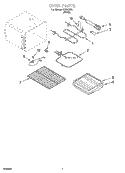 OVEN PARTS, MISCELLANEOUS PARTS Diagram and Parts List for REE32302  Roper Range