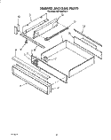 DRAWER AND RAIL Diagram and Parts List for KEDS200YWH0  KitchenAid Range