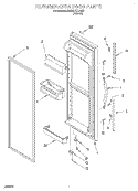REFRIGERATOR DOOR Diagram and Parts List for 8ED22PKXFN00  Whirlpool Refrigerator