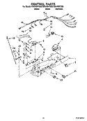 CONTROL PARTS Diagram and Parts List for ED5JVEXTS00  Whirlpool Refrigerator