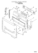 CONTROL PANEL Diagram and Parts List for CGS365HQ5  Crosley Range