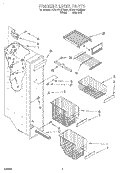 FREEZER LINER Diagram and Parts List for 7ED27DQXFW02  Whirlpool Refrigerator