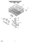 LOWER DISHRACK PARTS, OPTIONAL PARTS Diagram and Parts List for DU948PWPB2  Whirlpool Dishwasher