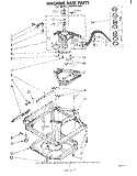MACHINE BASE Diagram and Parts List for LA6400XPW0  Whirlpool Washer