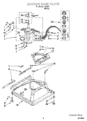 MACHINE BASE PARTS Diagram and Parts List for IJ43001  Inglis Washer