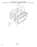 GLASS UPPER OVEN AND LOWER BROILER Diagram and Parts List for B4607X0  Roper Range