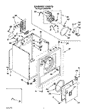 SECTION Diagram and Parts List for LE5200XTW1  Whirlpool Dryer