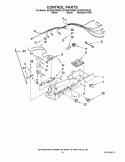 CONTROL PARTS Diagram and Parts List for ED2DHEXWL00  Whirlpool Refrigerator