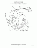 CONTROL PARTS Diagram and Parts List for ED2CHQXVB02  Whirlpool Refrigerator