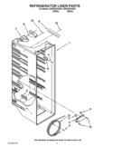 REFRIGERATOR LINER PARTS Diagram and Parts List for ED5KVEXVB01  Whirlpool Refrigerator