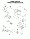 FREEZER LINER PARTS Diagram and Parts List for KBRS20EVMS1  KitchenAid Refrigerator