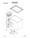 SECTION Diagram and Parts List for TCF0700AW00  Whirlpool Freezer