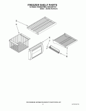 FREEZER SHELF PARTS Diagram and Parts List for KSSO42QTX04  KitchenAid Refrigerator