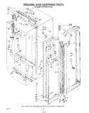 BREAKER AND PARTITION Diagram and Parts List for KSRF26DTPL00  KitchenAid Refrigerator