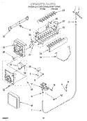 ICEMAKER, OPTIONAL Diagram and Parts List for 8ED25PQXFW02  Whirlpool Refrigerator