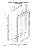 CABINET TRIMS AND BREAKER TRIM Diagram and Parts List for KSRF42DTX01  KitchenAid Refrigerator