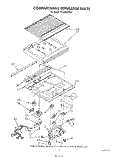 COMPARTMENT SEPARATOR Diagram and Parts List for ET18AKXTN01  Whirlpool Refrigerator