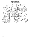 BULKHEAD Diagram and Parts List for RGL4622BL1  Roper Dryer