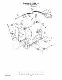 CONTROL PARTS Diagram and Parts List for 8ED5FHKXVY02  Whirlpool Refrigerator