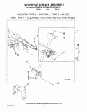 W10307147 BURNER ASSEMBLY Diagram and Parts List for WGD94HEXR0  Whirlpool Dryer