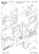 CABINET LINER AND DOOR, LIT/OPTIONAL Diagram and Parts List for EC510WXD0  Whirlpool Ice Maker
