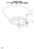 HEATER PARTS Diagram and Parts List for KUDP01DLBL2  KitchenAid Dishwasher