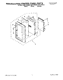 CONTROL PANEL Diagram and Parts List for KHMC107BBL0  KitchenAid Microwave