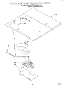 COMPONENT SHELF AND LATCH, LIT/OPTIONAL Diagram and Parts List for RB760PXBQ2  Whirlpool Wall Oven