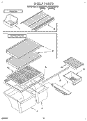 SHELF, LIT/OPTIONAL Diagram and Parts List for ET18NMXDW01  Whirlpool Refrigerator