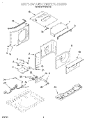 AIRFLOW AND CONTROL Diagram and Parts List for ACQ082XH0  Whirlpool Air Conditioner