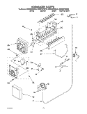 ICEMAKER PARTS, PARTS NOT ILLUSTRATED Diagram and Parts List for KSRD25FKWH04  KitchenAid Refrigerator