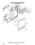 FRAME AND CONSOLE Diagram and Parts List for DU8300XX0  Whirlpool Dishwasher