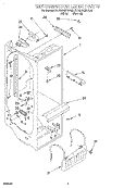 REFRIGERATOR LINER Diagram and Parts List for KSRS22QDWH02  KitchenAid Refrigerator