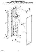 FREEZER DOOR PARTS Diagram and Parts List for KSRU25CRWH01  KitchenAid Refrigerator