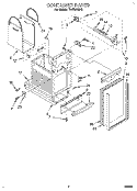 CONTAINER Diagram and Parts List for TC4700XBP0  Whirlpool Trash Compactor