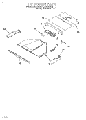 TOP VENTING, OPTIONAL Diagram and Parts List for RBD307PDB1  Whirlpool Wall Oven